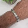 Титаниева магнитна гривна за високо кръвно, Унисекс, Сребриста