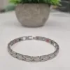 Магнитна гривна за високо кръвно, Дамска Сребриста, Титаниева