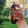 Двойна Гривна "Черен Оникс, Кафяв Ахат и Хематит" за Повече Енергия и По-малко стрес