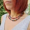 Двойно Колие от Естествени камъни "Многоцветно" за Балансиране на чакрите и Повече благосъстояние